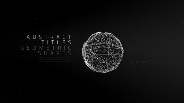 Abstract Titles - Geometric Shapes - 25674505 - Best Titles Template For After effects.
