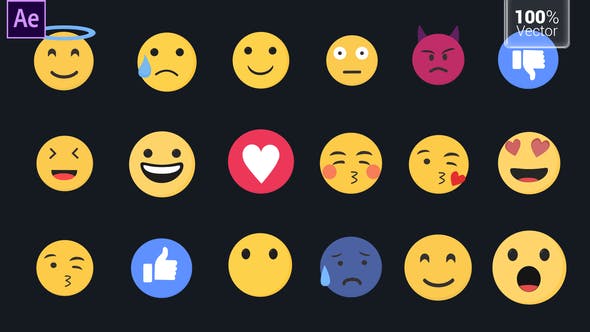 Emojis Pack | 4K - 33589814 - Best After Effects Emoji Effects