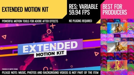 Videohive Extended Motion Kit for After Effects 25410555