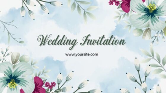 Videohive 40128072 Romantic Wedding Invitation