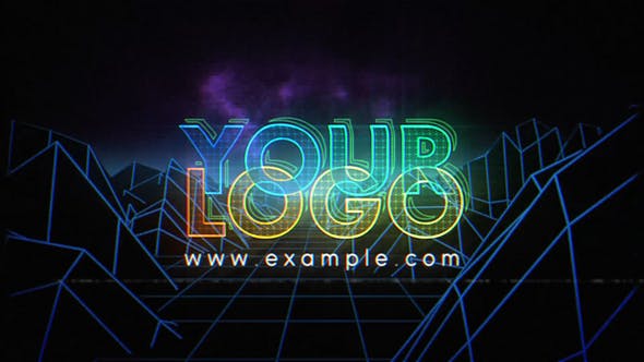 Videohive 23363854 Retro Neon Logo