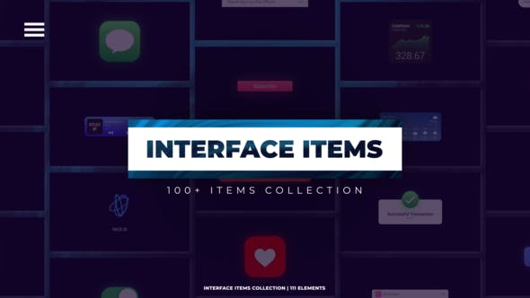 Videohive 40372170 Interface Items Collection