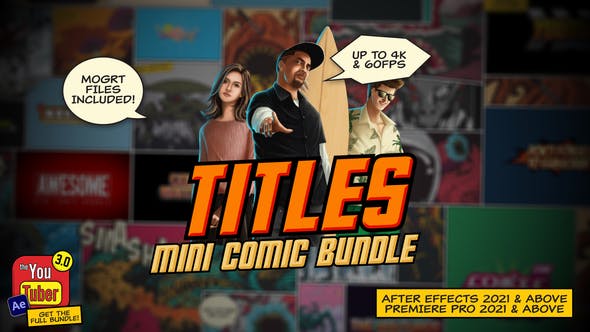 Videohive 38044019 Mini Comic Bundle – Titles