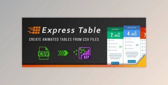 Download Aescripts Express Table v1.2