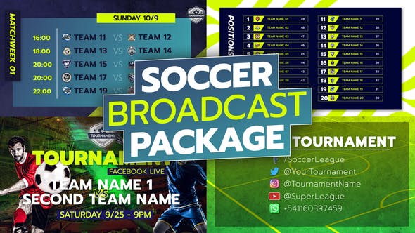 Videohive 34226444 Soccer Broadcast Package