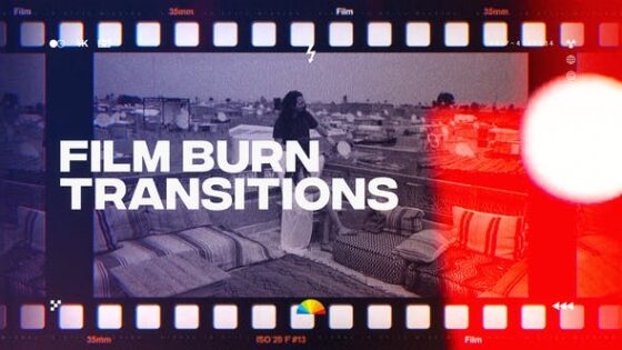 Videohive 38819309 Film Burn Transitions