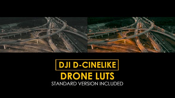 DJI D-Cinelike and Standard LUTs