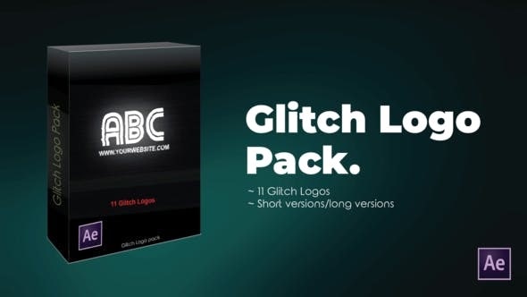 Videohive 25506854 Glitch Logo Pack