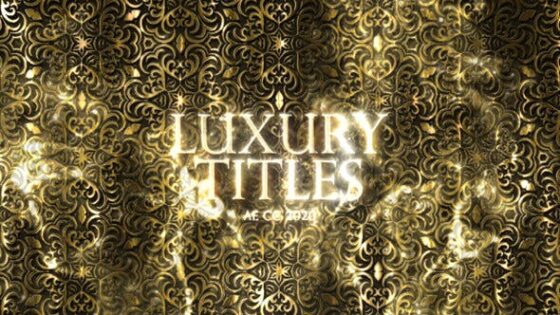 Videohive 42347355 Luxury Gold Pattern Titles