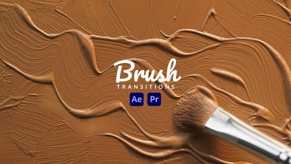 Videohive 43133372 Brush Transitions