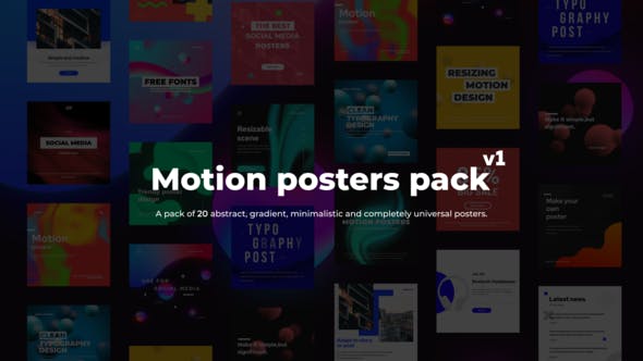 Videohive 24775337 Motion Posters