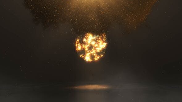 Videohive 42847565 Fire Explosion Logo