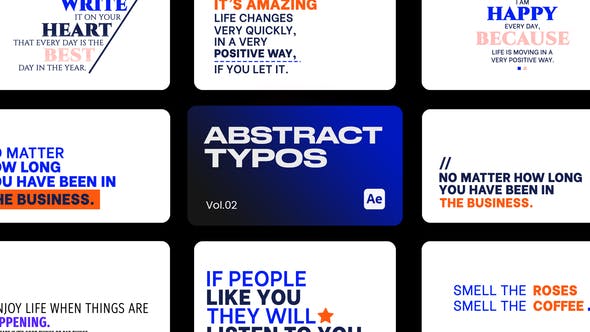 Videohive 43751454 Abstract Typo 02 for After Effects