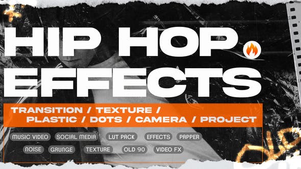 Videohive 43779666 – Hip Hop Music Video Transition Pack