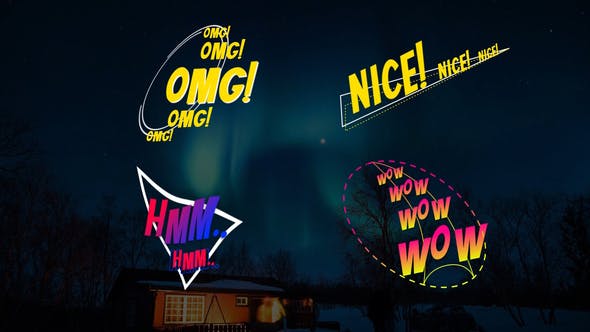 Videohive 44260883 Comic Text Animations