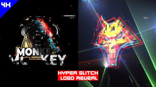 Videohive 43794501 Hyper Glitch Logo Reveal