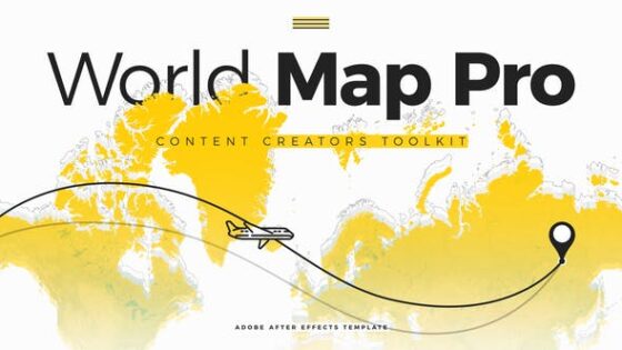 Videohive 43152841 World Map Pro – Content Creators ToolKit