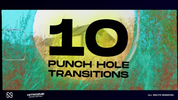 Videohive 44940702 Punch Hole Transitions Vol. 02