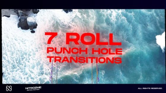 Videohive 44940723 Punch Hole Roll Transitions Vol. 04