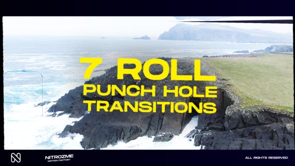 Videohive 44940713 Punch Hole Roll Transitions Vol. 03
