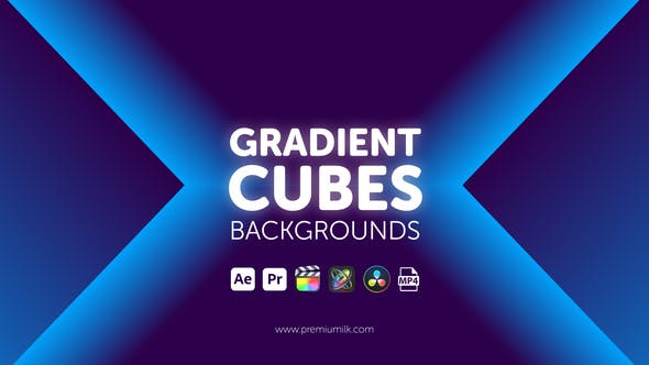 Videohive 45237181 Gradient Cubes Backgrounds