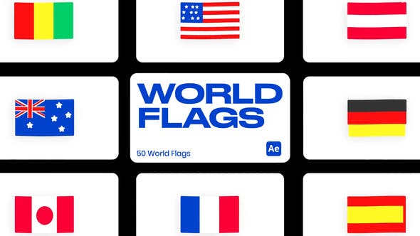 Videohive 45737266 World Flags for After Effects