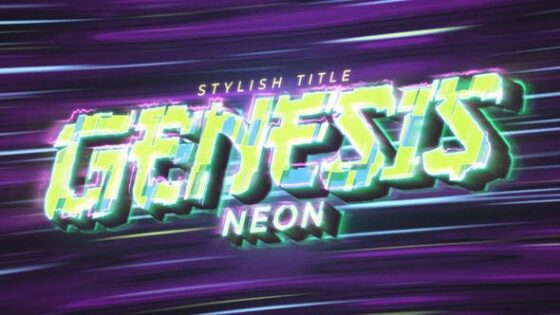 Videohive 45065704 Neon Genesis Title & Logo