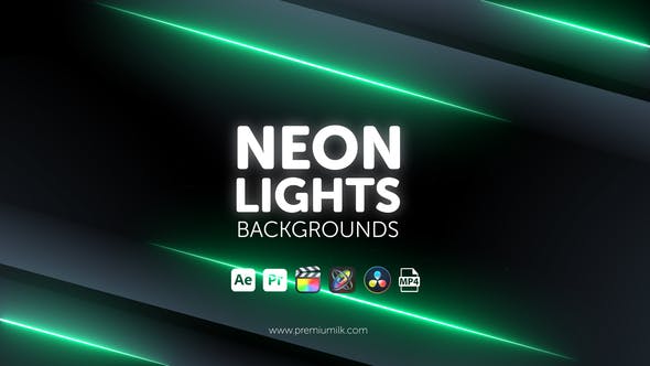 Videohive 46301804 Neon Lights Backgrounds