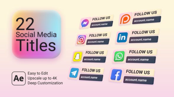 Videohive 46015426 Social Media Titles