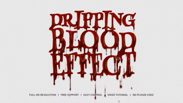 Videohive 46138684 Dripping Blood Effect