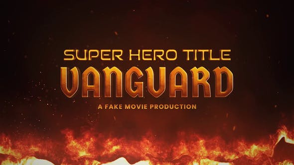 Videohive 46236135 Super Hero Title Design