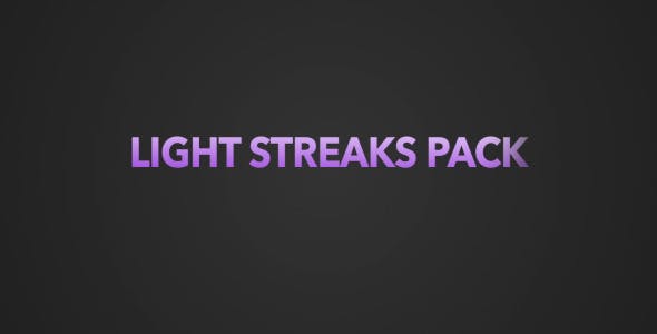 Videohive 12113226 Light Streaks Pack