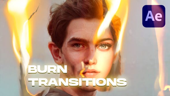 Videohive 47367845 Burn Transitions