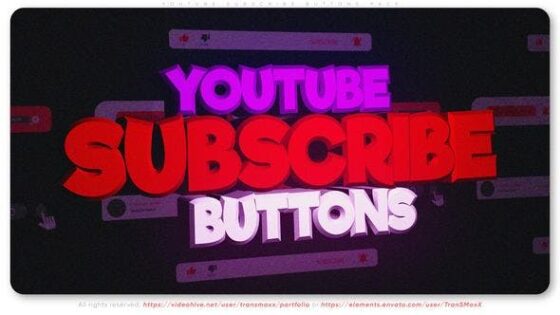 Videohive 47431417 Youtube Subscribe Buttons PACK