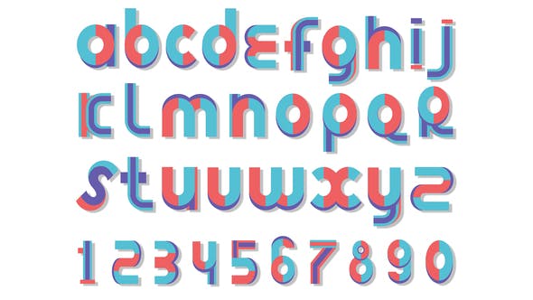 Videohive 47933655 Animated Colorful Alphabet