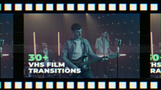 Videohive 48140871 FIlm VHS Transitions