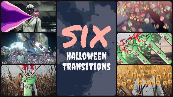 Videohive 48145002 Halloween Transitions v2