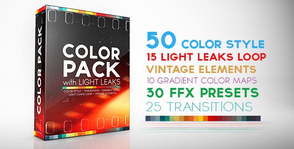 Videohive 12251466 Color Pack with Light Leaks