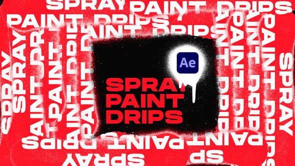 Videohive 48998017 Spray Paint Drips Transitions VOL. 1