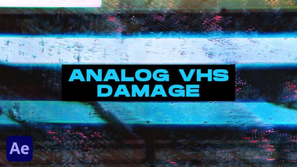 Videohive 49267846 Analog VHS Damage Transitions