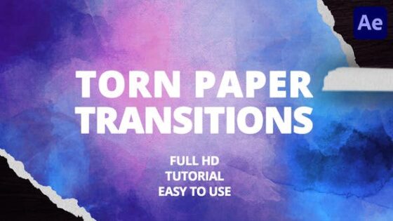 Videohive 49449613 Torn Paper Transitions for After Effects