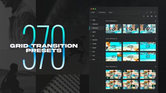 Videohive 48865491 Grid Transitions