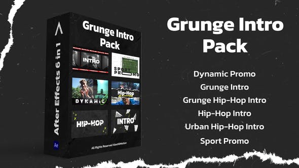 Videohive 48999885 Grunge Intro Pack
