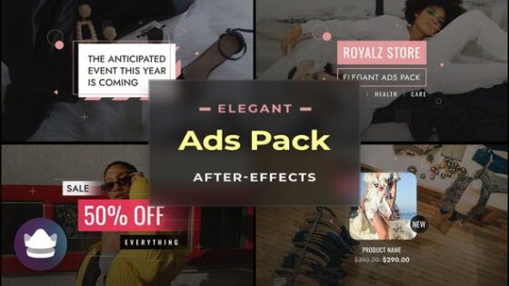 Videohive 48857767 Elegant Ads Pack – After-Effects Template
