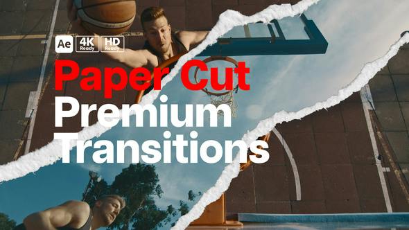 Videohive 49717425 Premium Transitions Paper Cut