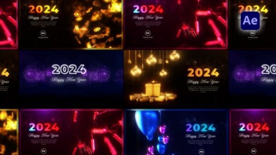 Videohive 49986596 New Year Greetings Pack