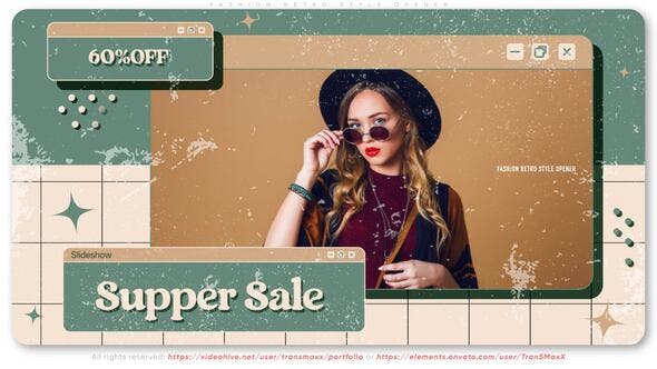 Videohive 50072789 Fashion Retro Style Opener