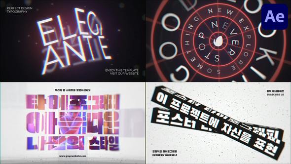 Videohive 50403330 Poster Typography for After Effects