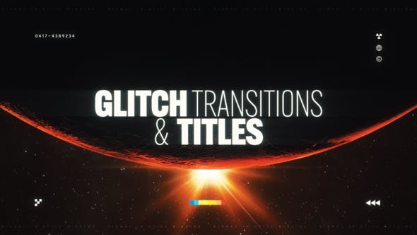 Videohive 50141501 Glitch Transitions & Titles