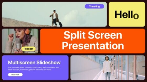 Videohive 50473718 Multiscreen Slideshow Trendy